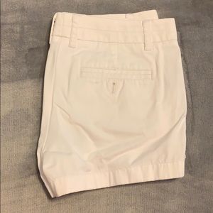 J. Crew 3” inseam white shorts